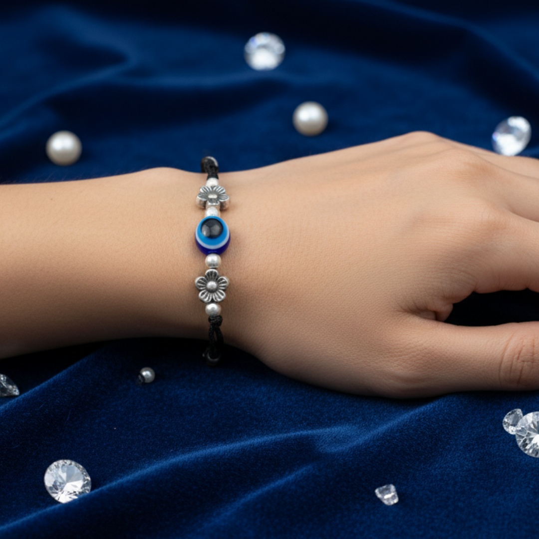 Trishna Adjustable Evil Eye Charm Bracelet