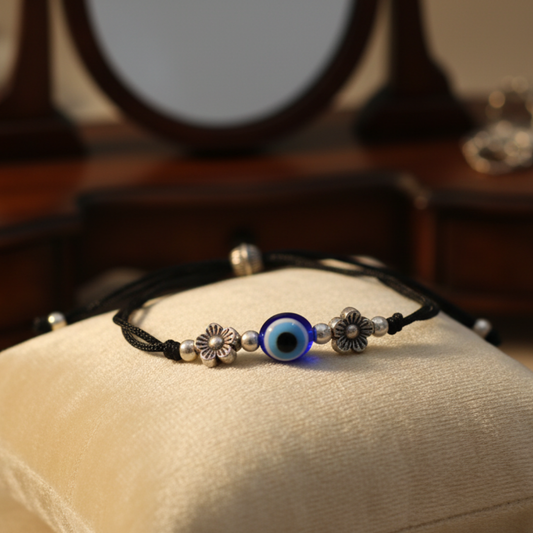 Trishna Adjustable Evil Eye Charm Bracelet