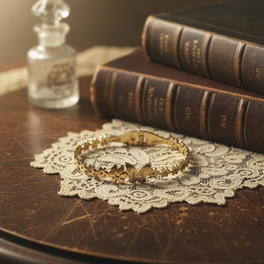 Noor Butterfly Charm Gold Bracelet