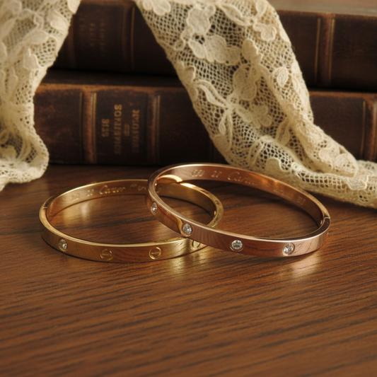 Emerelle Gold Crystal Bracelet Set