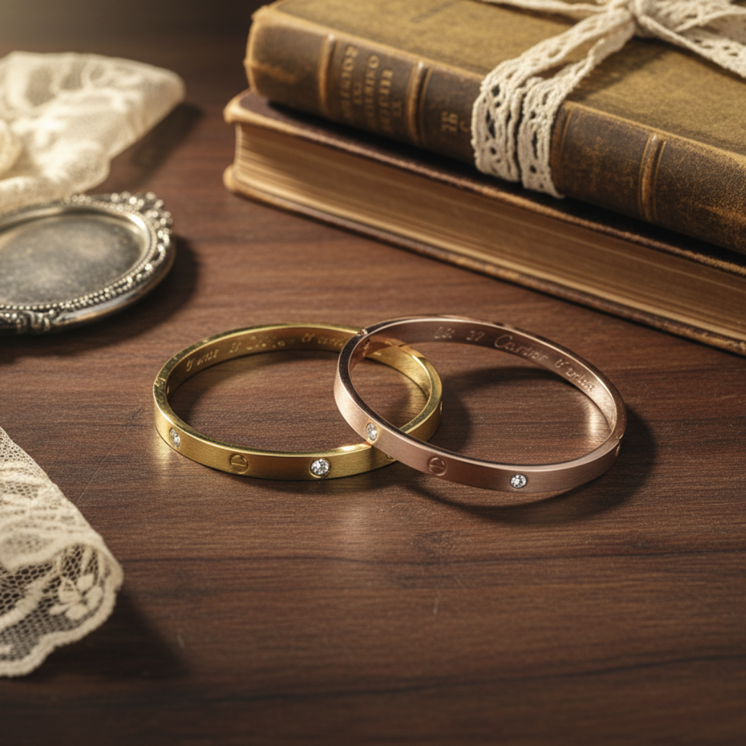 Emerelle Gold Crystal Bracelet Set