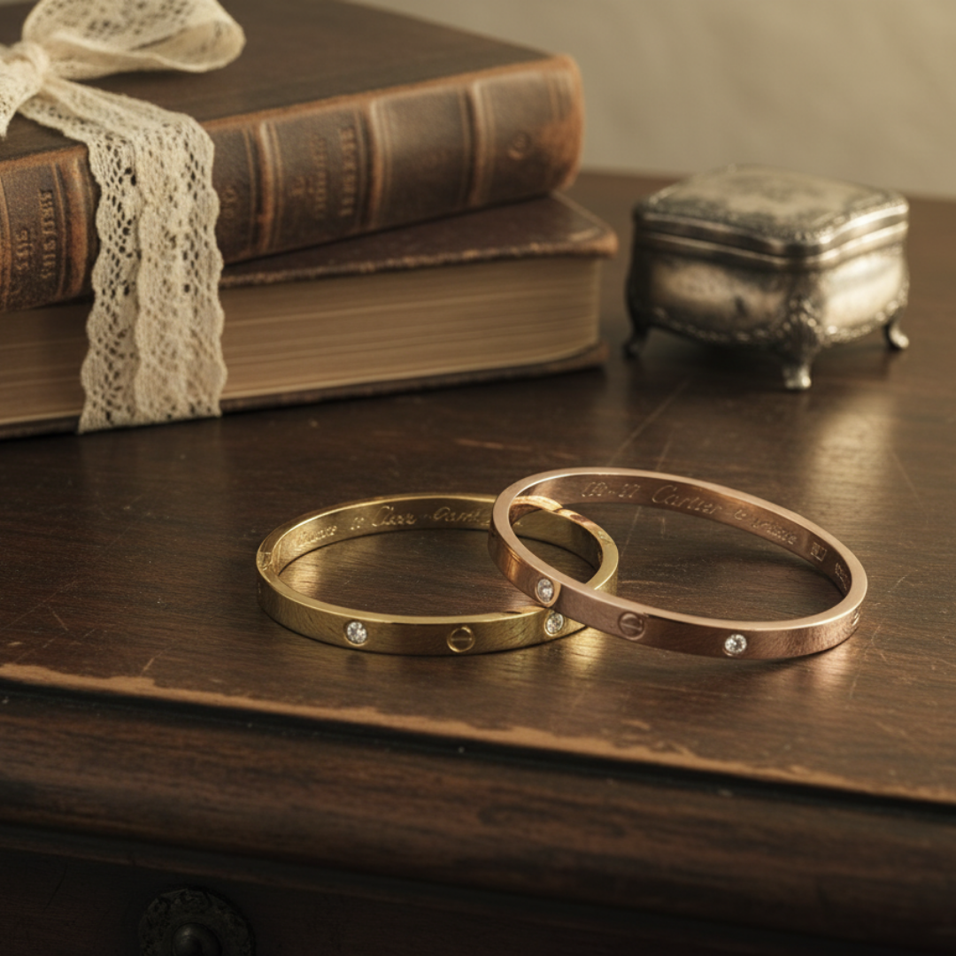 Emerelle Gold Crystal Bracelet Set