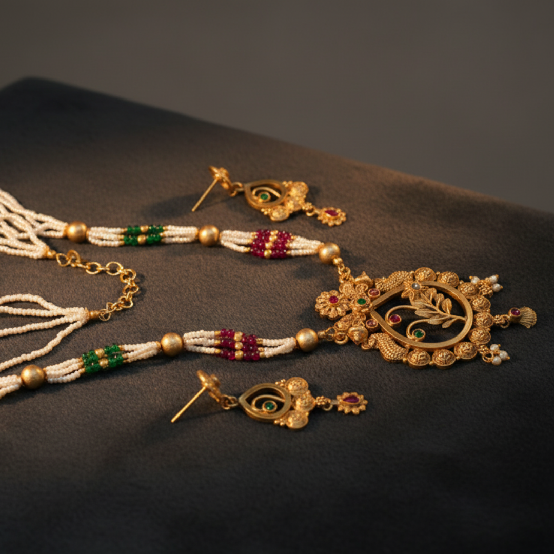 Rajvanshi Rani Haar Necklace Set