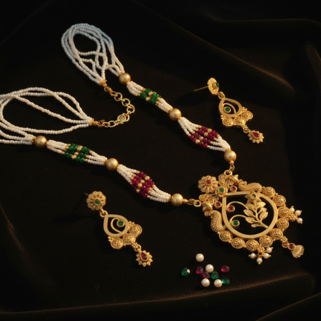 Rajvanshi Rani Haar Necklace Set