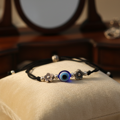 Trishna Adjustable Evil Eye Charm Bracelet
