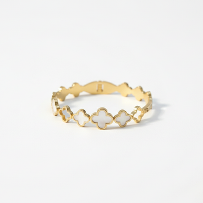 Gold Plated Clover Bracelet